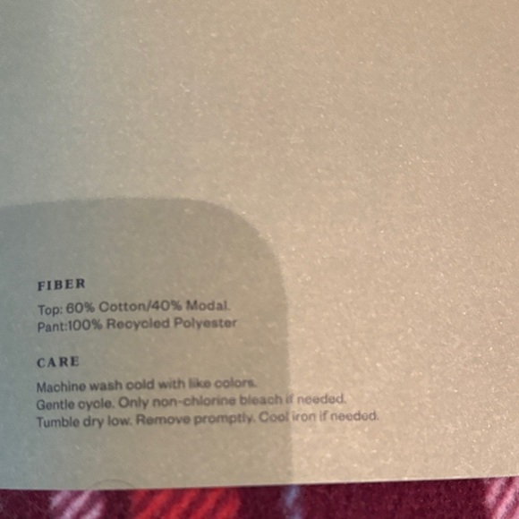 Goodfellow & Co Gray Top and Red Plaid Pajama Set - Picture 5 of 5